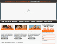 Tablet Screenshot of mesothelioma.info